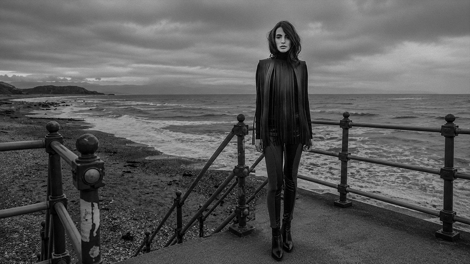 Moody heavy skies during a photography location recce in Wales
