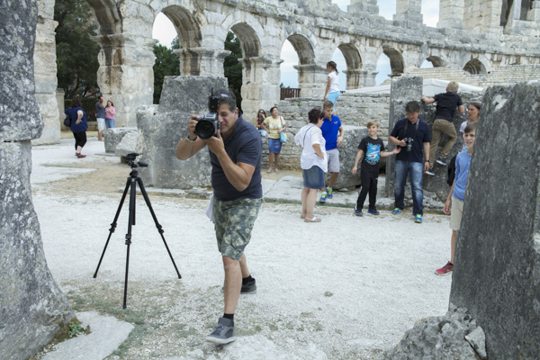 Location fashion photography at Pula Arena Croatia by photographer James Nader