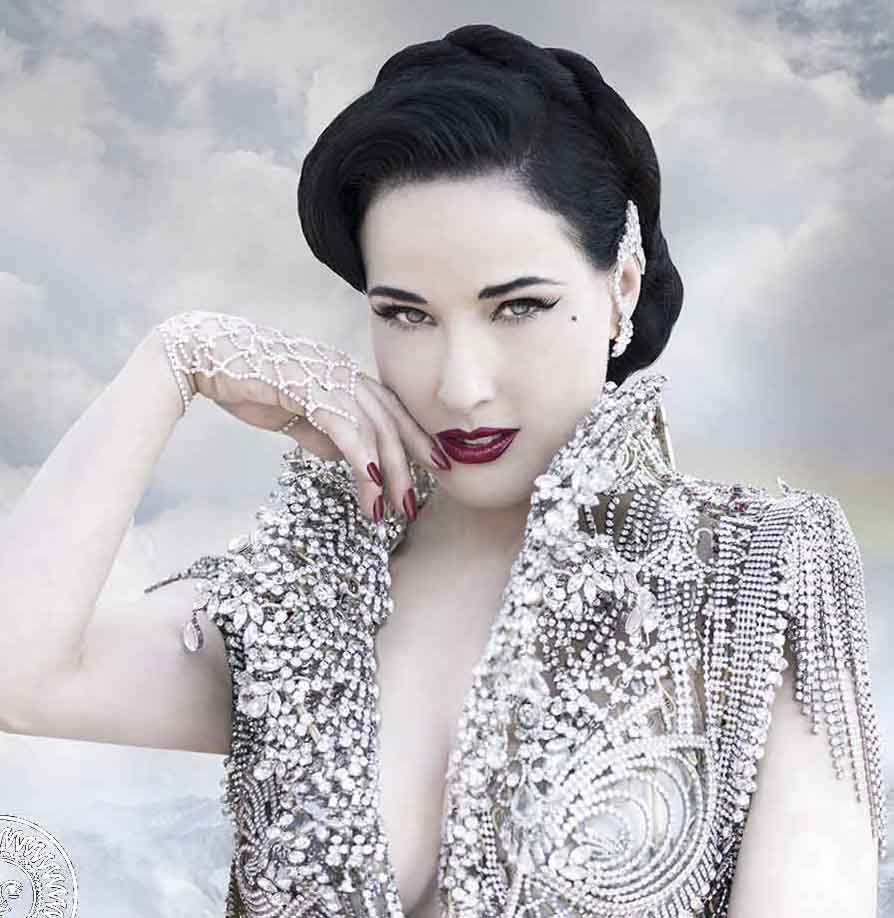 Dita Von Teese fashion portrait photographed by James Nader