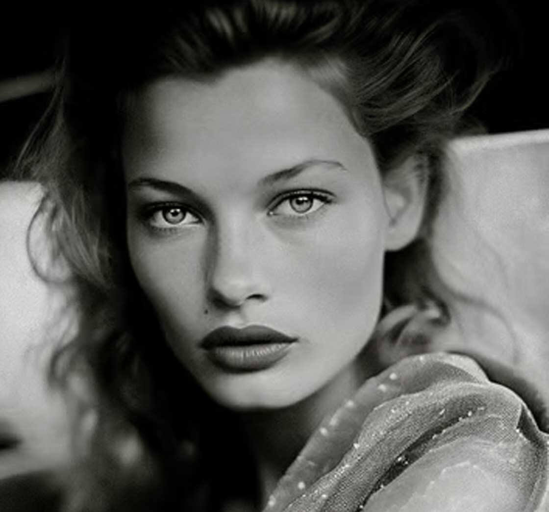 Black and white beauty photography by James Nader