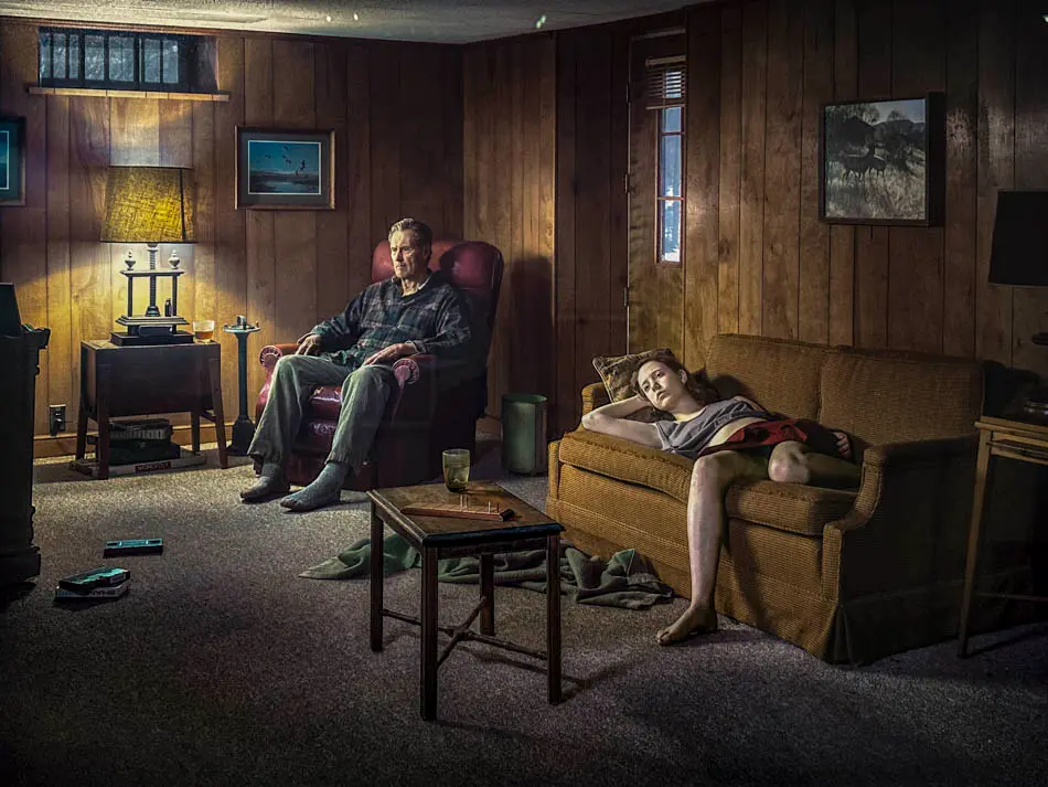Gallery observation of staged photographic storytelling